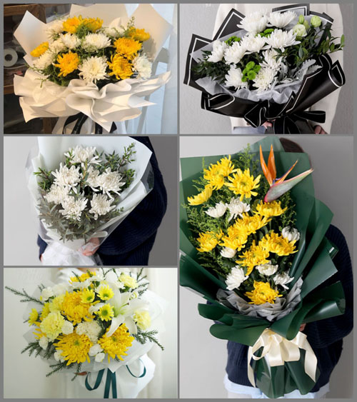 广东潮州市潮安区凤塘镇浮岗村白事花束代送